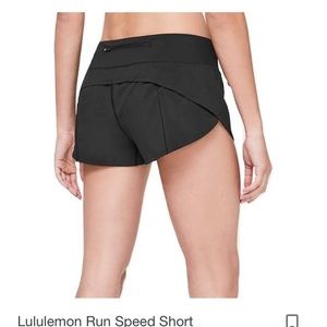 Lululemon Black speed short size 2